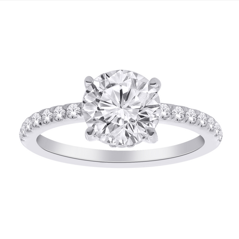 Bague diamants de Laboratoire Rond