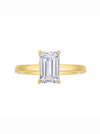 Bague diamants de Laboratoire Halo Caché