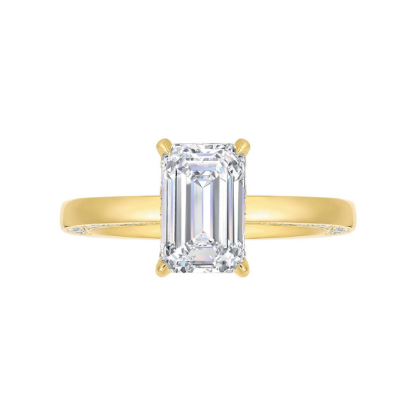 Bague diamants de Laboratoire Halo Caché