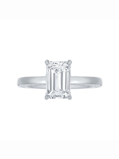 Bague diamants de Laboratoire Halo Caché
