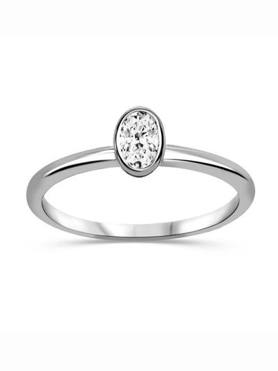 Bague diamants de Laboratoire Petit Solitaire