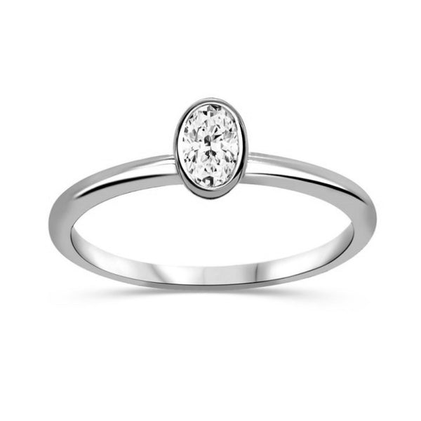 Bague diamants de Laboratoire Petit Solitaire