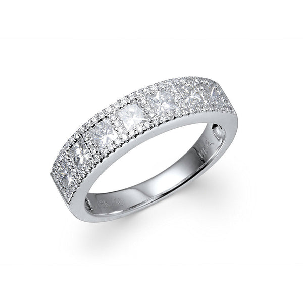 Jonc Semi-Éternité Diamants