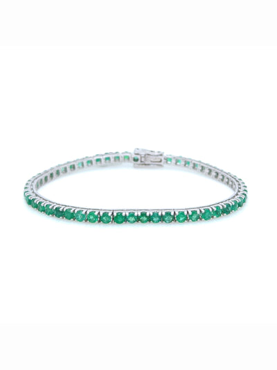 Bracelet tennis d'émeraude