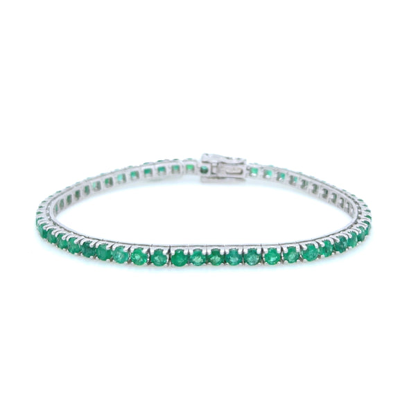 Bracelet tennis d'émeraude