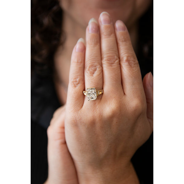Bague Vintage avec Diamants de Laboratoire