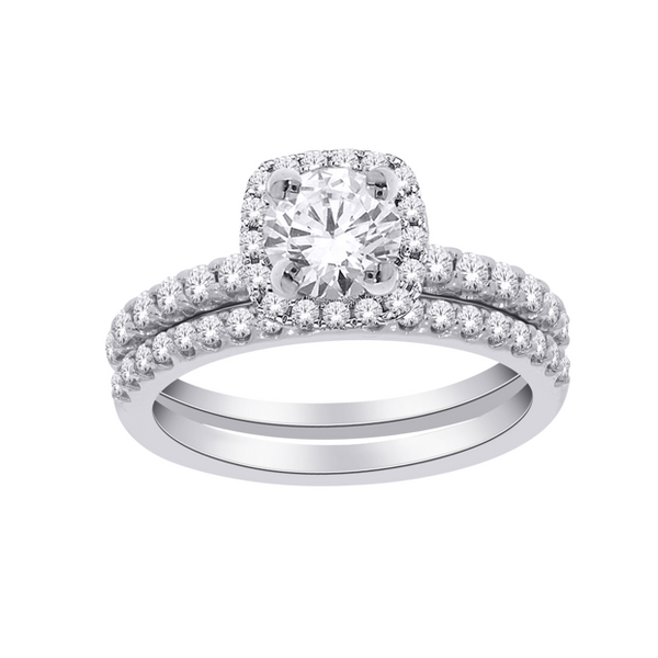 Bague diamants de Laboratoire Halo