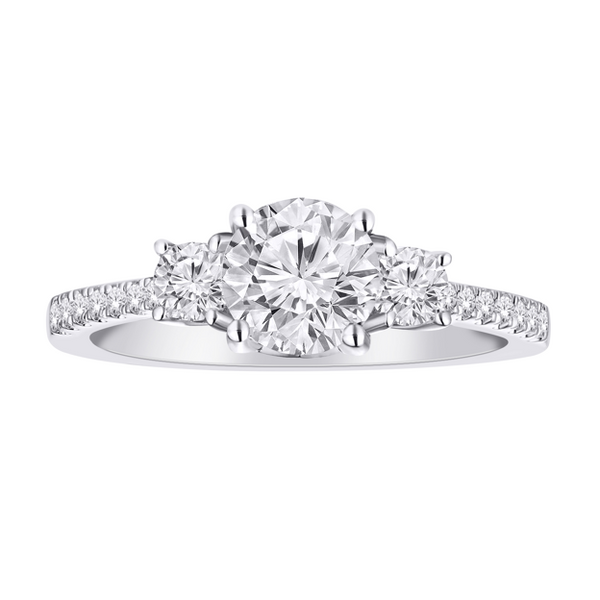 Bague diamants de Laboratoire Trinité