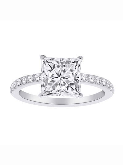 Bague diamants de Laboratoire Princesse