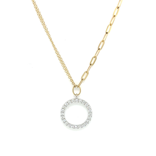 Collier en or avec diamants