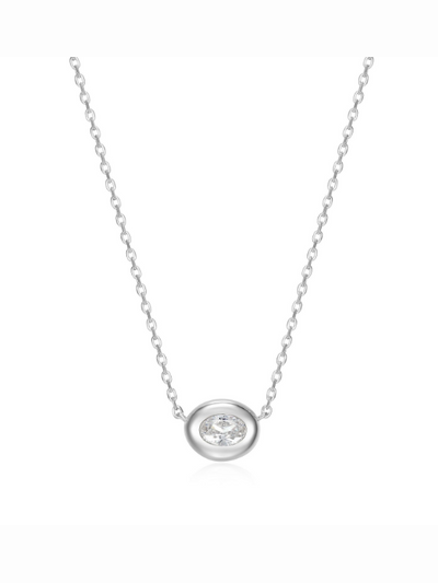Collier Reign en argent et CZ