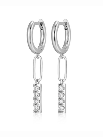 Boucles d'oreilles en argent Reign