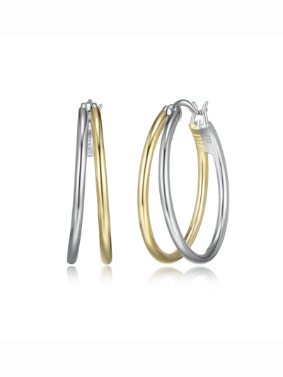 Boucles d'oreilles en argent ELLE