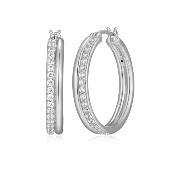 Boucles d'oreilles en argent ELLE