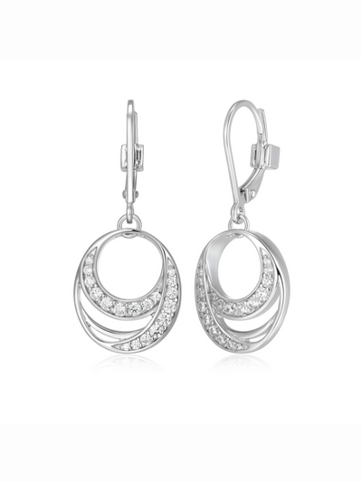 Boucles d'oreilles en argent ELLE