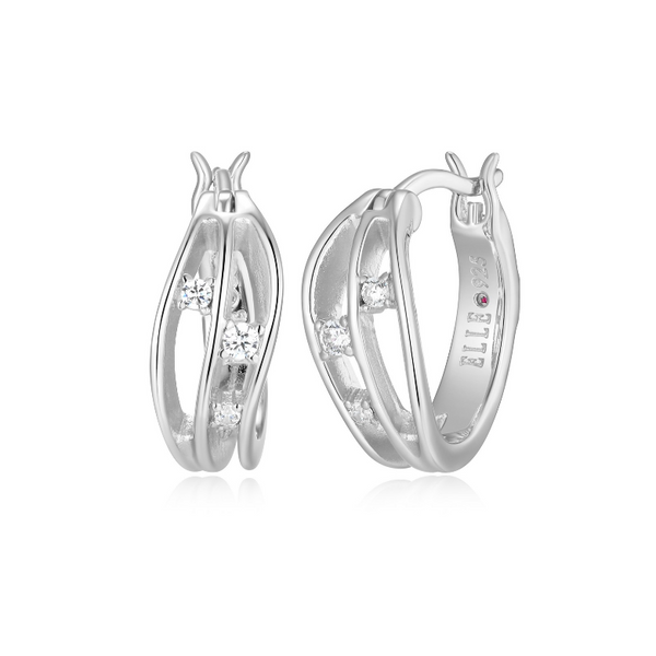 Boucles d'oreilles en argent ELLE