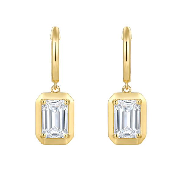 Boucles d'oreilles avec diamants Laboratoire