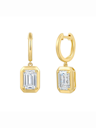 Boucles d'oreilles avec diamants Laboratoire