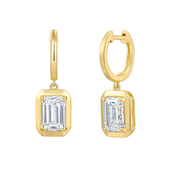 Boucles d'oreilles avec diamants Laboratoire