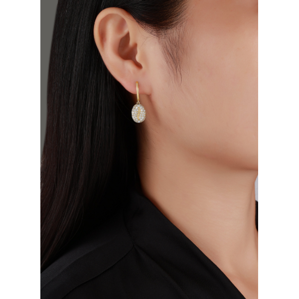Boucles d'oreilles avec diamants Laboratoire
