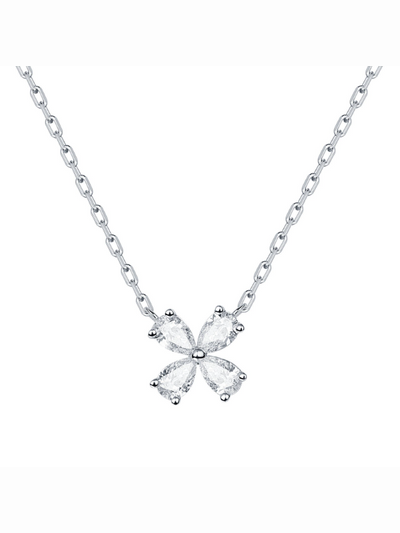 Collier Fleur Diamant de Laboratoire