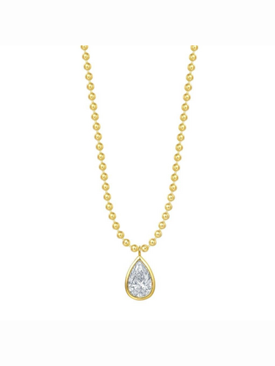 Collier Diamant de Laboratoire Poire