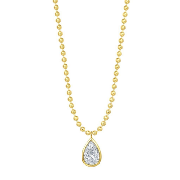 Collier Diamant de Laboratoire Poire