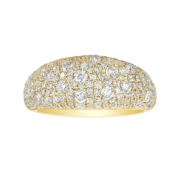 Bague pavée Diamants de Laboratoire