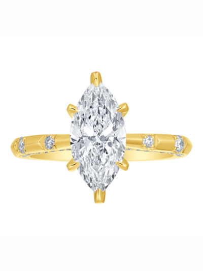 Bague diamants de Laboratoire Marquise