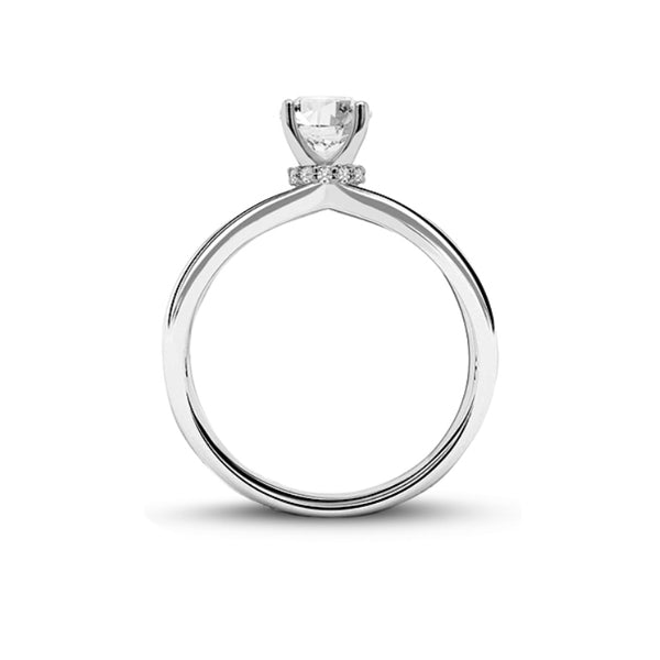 Bague diamants de Laboratoire Rond