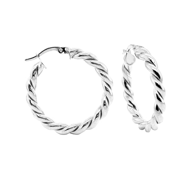 Twist Hoop Earrings