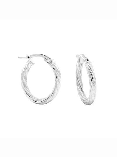 Boucles d'oreilles Anneaux Torsade