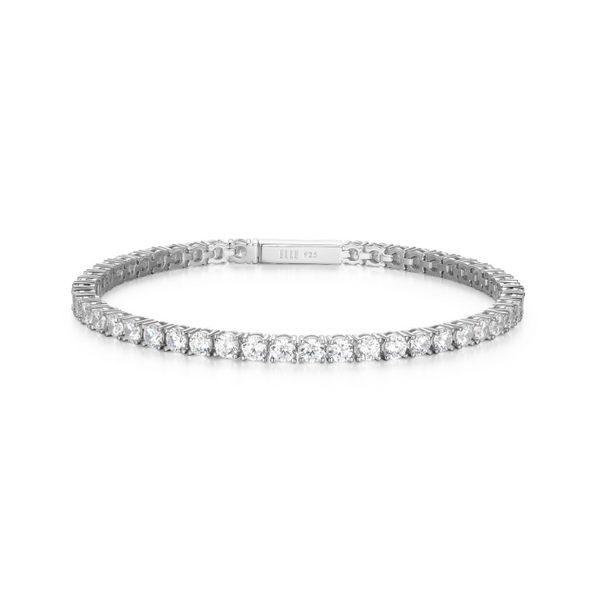 Bracelet tennis en argent ELLE