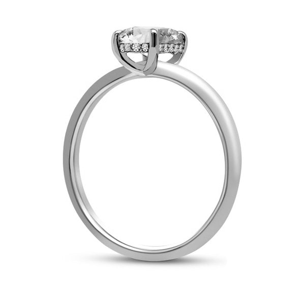 Bague diamants de Laboratoire Ovale