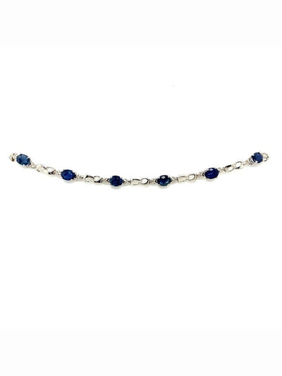 Bracelet en or avec Saphirs & Diamants