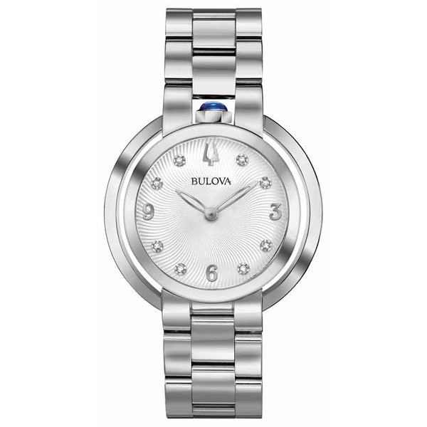 Montre Bulova pour femme en métal avec diamants