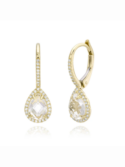 Boucles d'oreilles en or avec diamants