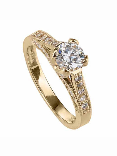 Bague à diamants style vintage